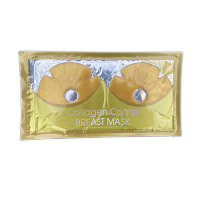 Collagen crystal breast mask packaging on a white background