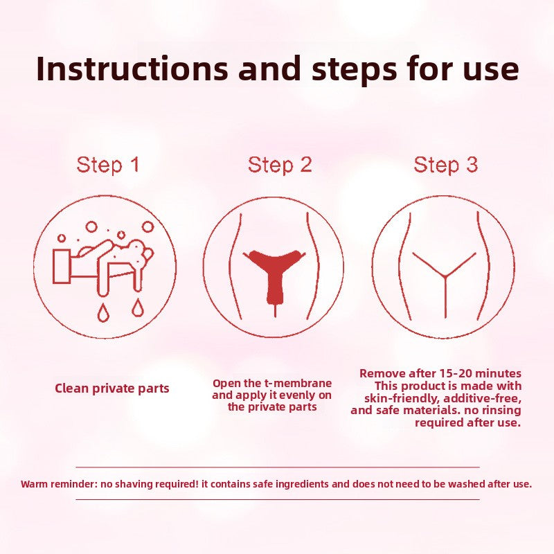 Instructions and steps for use with icons and text on a pink background