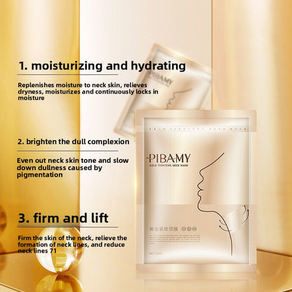 Gold Neck Mask for Anti-Aging and Hydration