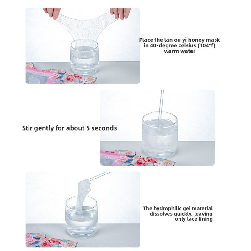 Women’s intimate care mask for whitening, hydration, and collagen repair 