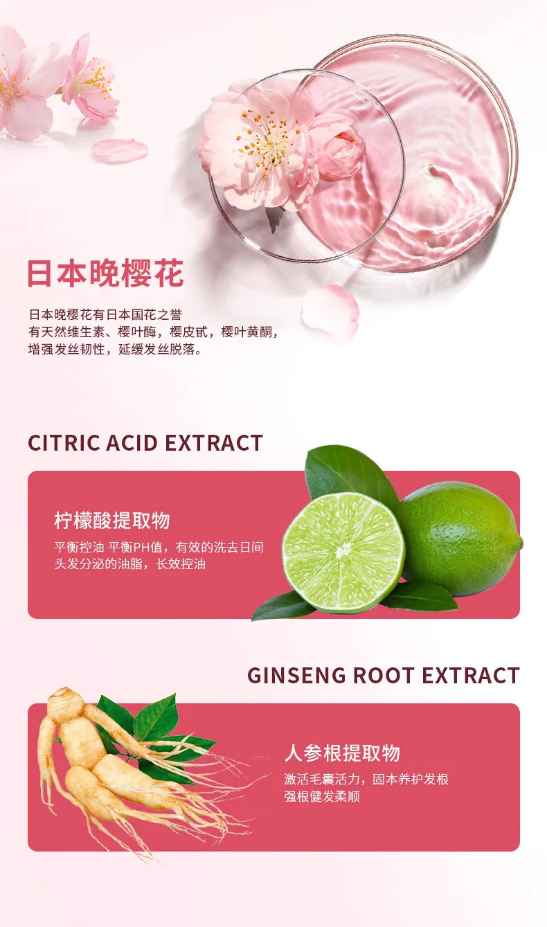 Authentic Cherry Blossom Scented Steam Hair Mask – Deep Repair, Hydration & Smooth Hair Care(40 ml bag)